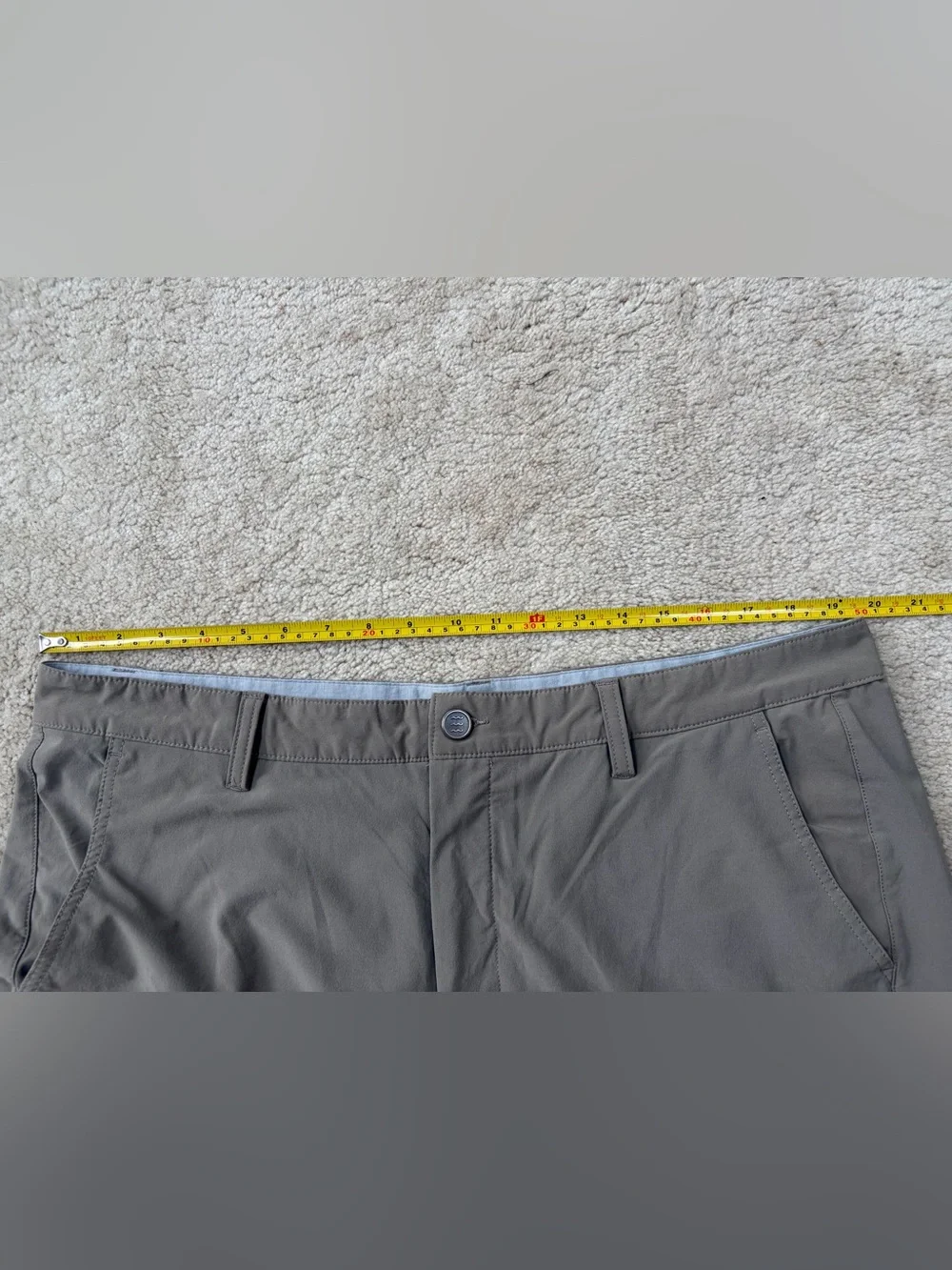 Free Fly Men’s Size 38 Dark Khaki Performance Chino Golf Hybrid Shorts
